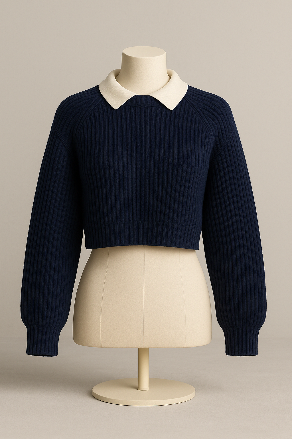 Midnight Pearl Cropped Sweater