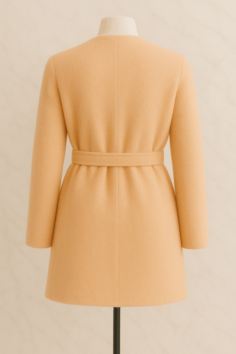 Aurora Saffron Couture Coat - Image 2