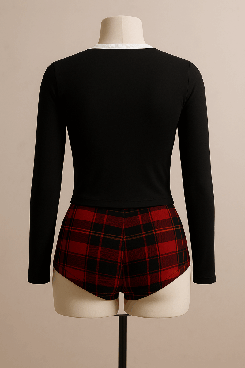 Midnight Teddy Plaid Ensemble - Image 2