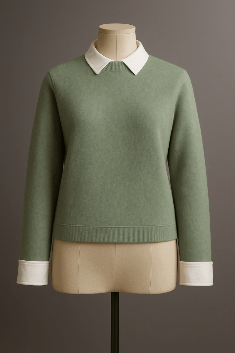 Sage Collar Grace Top