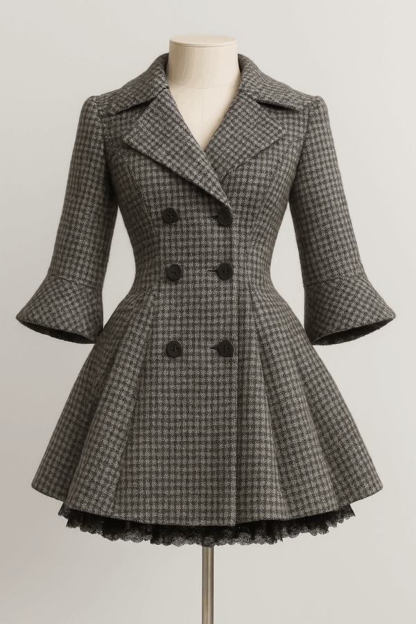 Salt and Pepper Flare Dress