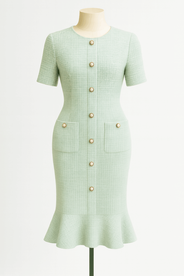 Mint Cream Dress