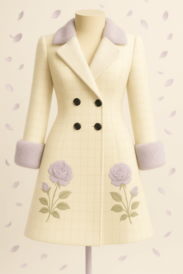 Purple Rose Petal Coat