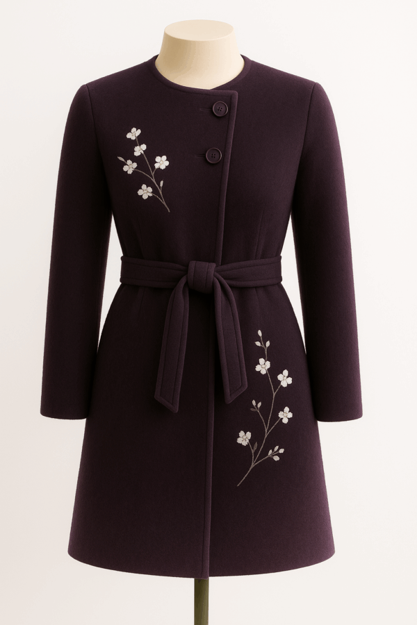 Black Plum Latte Coat