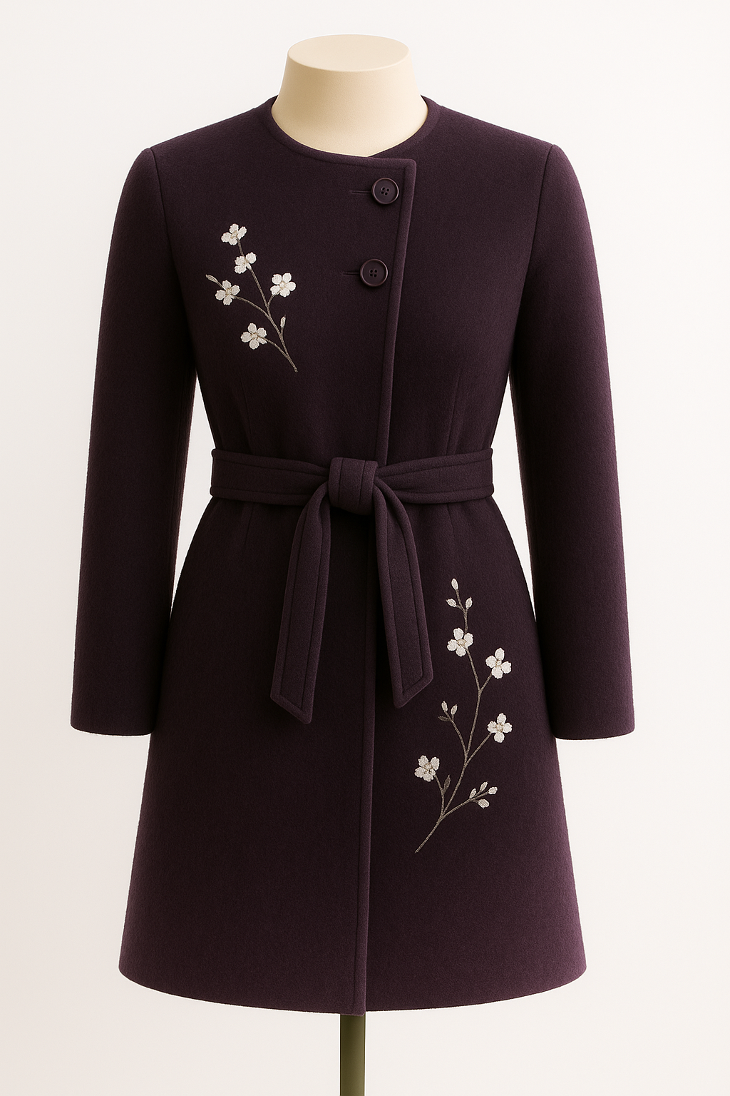 Black Plum Latte Coat