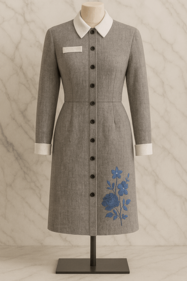 Gray Soft Marble Dress