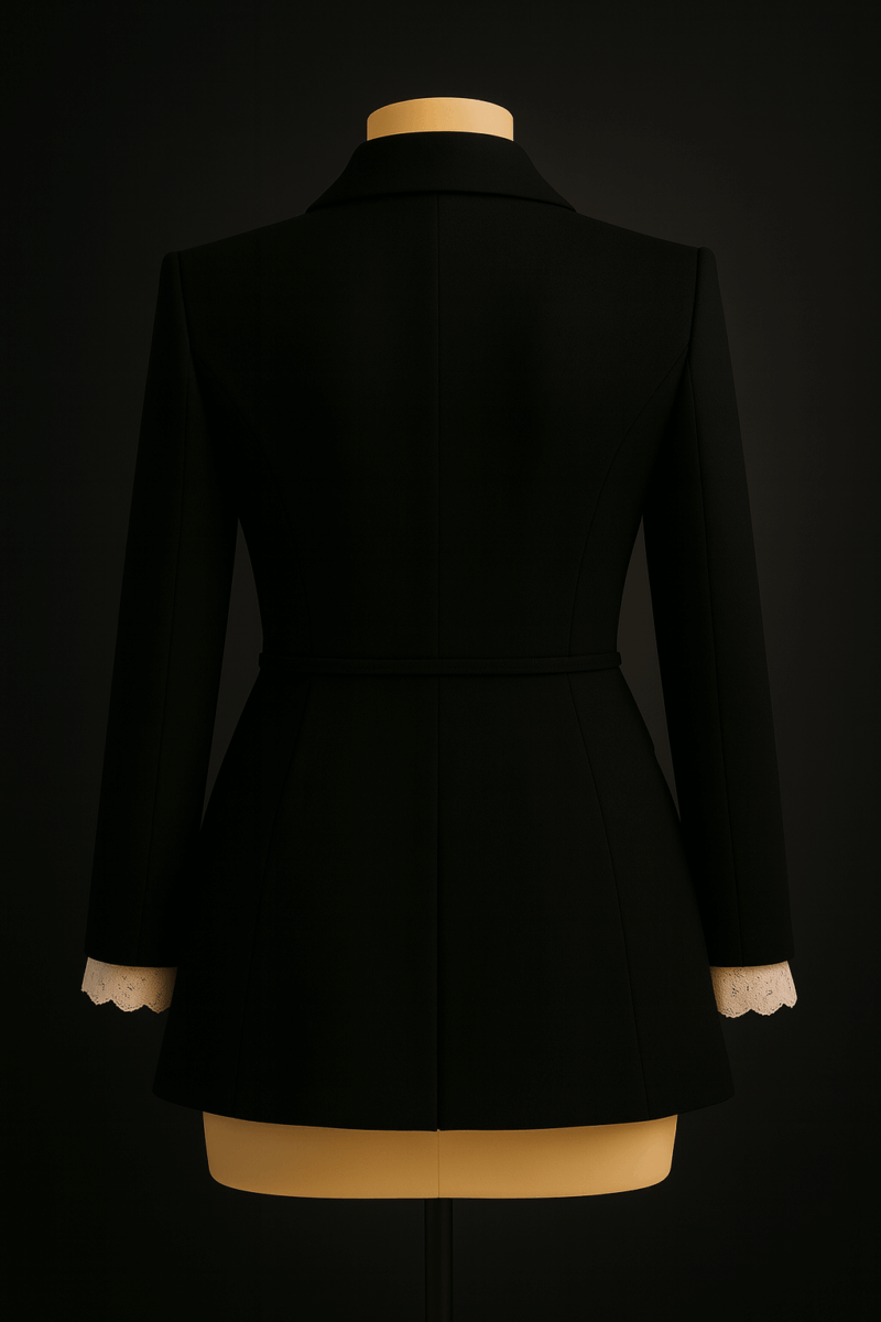 Dark Cherry Blossom Blazer - Image 2