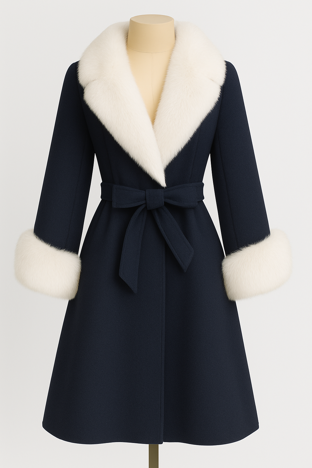 Navy Fur Reverie Coat