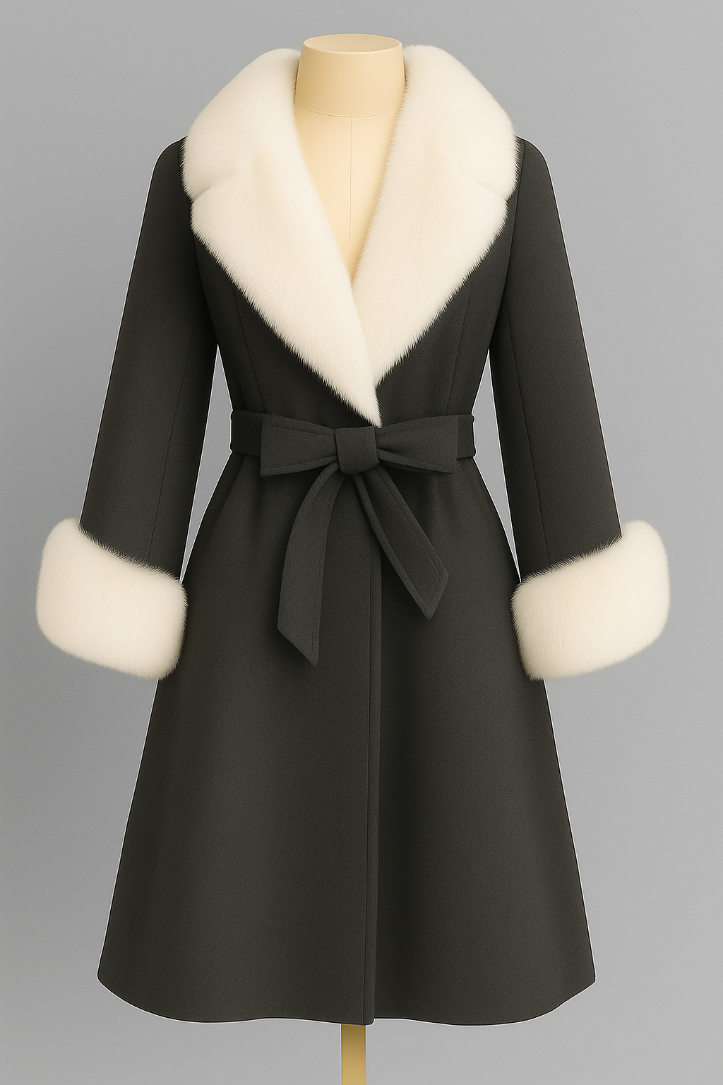 Dark Storm Fur Reverie Coat