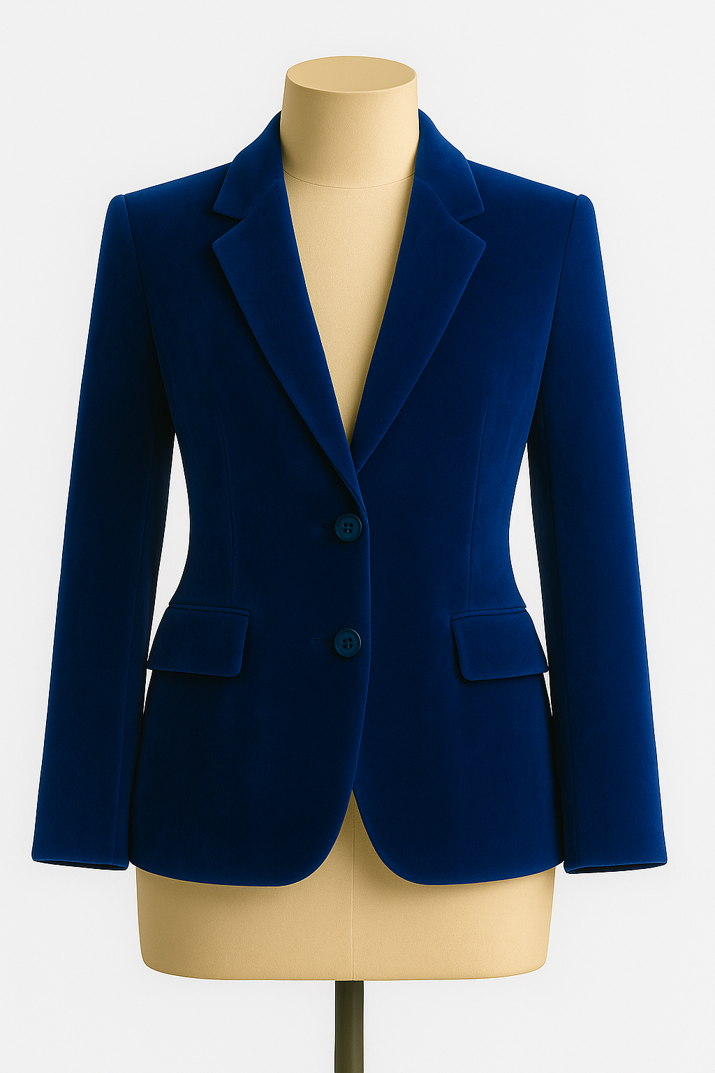 Navy Velour Blazer